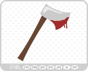Axe Axes Halloween Blood SVG PNG DXF – Cricut Silhouette Cutting File