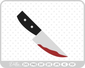 Knife Knives Halloween Blood SVG PNG DXF – Cricut Silhouette Cutting File