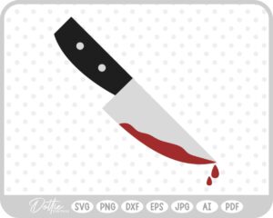 Knife Knives Halloween Blood SVG PNG DXF – Cricut Silhouette Cutting File