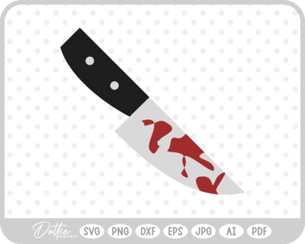 Knife Knives Halloween Blood SVG PNG DXF – Cricut Silhouette Cutting File