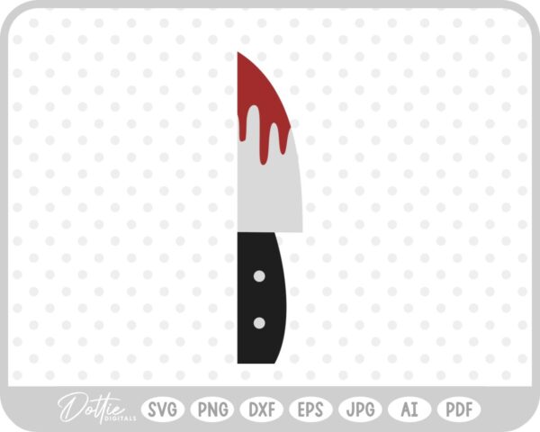 Knife Knives Halloween Blood SVG PNG DXF – Cricut Silhouette Cutting File