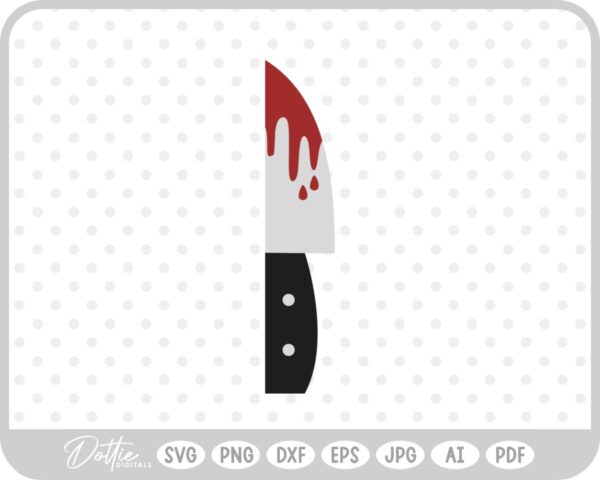 Knife Knives Halloween Blood SVG PNG DXF – Cricut Silhouette Cutting File