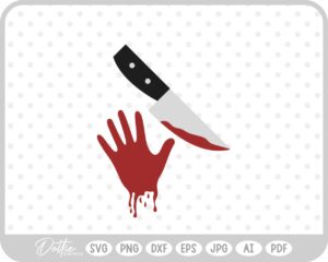 Knife Knives Halloween Blood SVG PNG DXF – Cricut Silhouette Cutting File