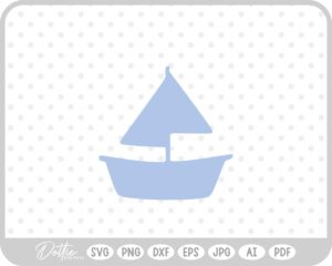 Sailboat SVG PNG DXF – Cricut Silhouette Cutting File