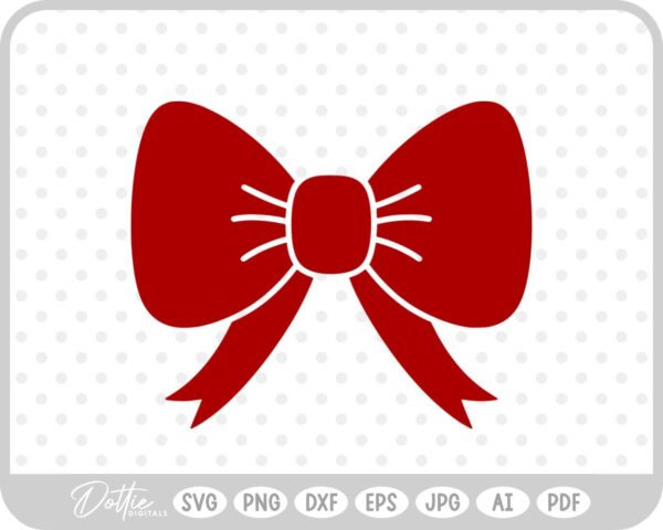 Ribbon Bow Tied Knot SVG PNG DXF – Cricut Silhouette Cutting File