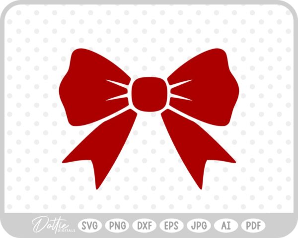 Ribbon Bow Tied Knot SVG PNG DXF – Cricut Silhouette Cutting File