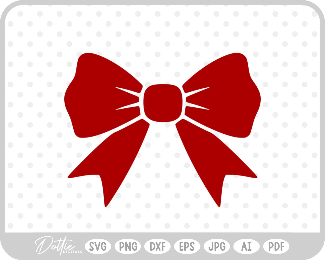 Ribbon Bow Tied Knot SVG PNG DXF – Cricut Silhouette Cutting File