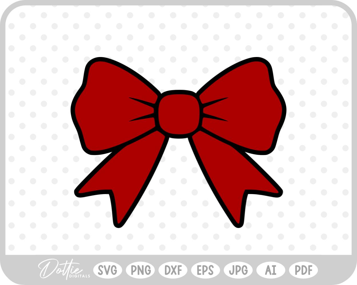 Ribbon Bow Tied Knot SVG PNG DXF – Cricut Silhouette Cutting File