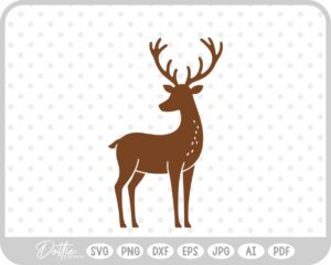 Reindeer Christmas Sleigh Santa Festive SVG PNG DXF – Cricut Silhouette Cutting File