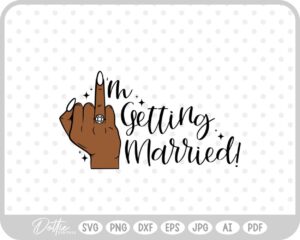 Wife Ring Finger SVG PNG DXF – Cricut Silhouette Cutting File