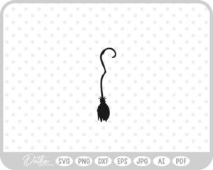 Broomstick SVG PNG DXF – Cricut Silhouette Cutting File