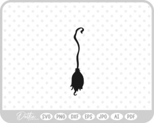 Broomstick SVG PNG DXF – Cricut Silhouette Cutting File