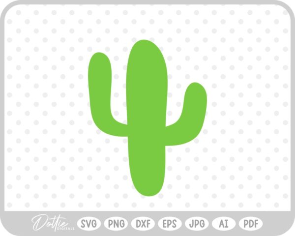 Basic Cactus SVG PNG DXF – Cricut Silhouette Cutting File