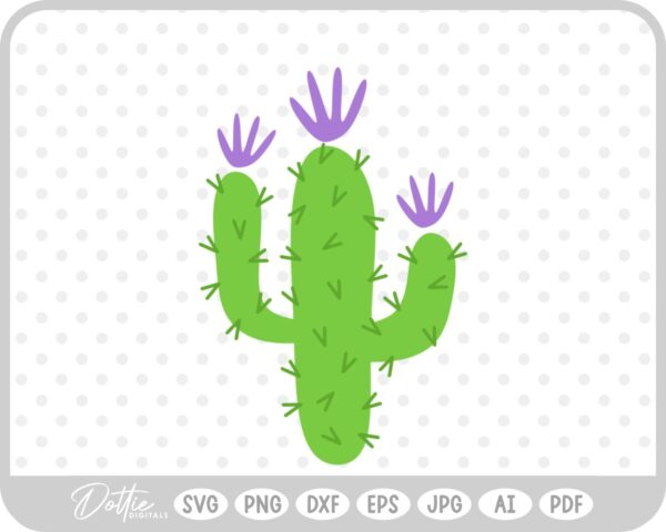 Cactus with arms SVG PNG DXF – Cricut Silhouette Cutting File