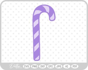 Candy Cane Christmas Gift Bow Food SVG PNG DXF – Cricut Silhouette Cutting File