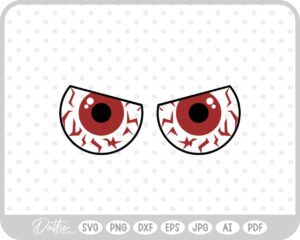 Halloween Scary Eyes  SVG PNG DXF – Cricut Silhouette Cutting File