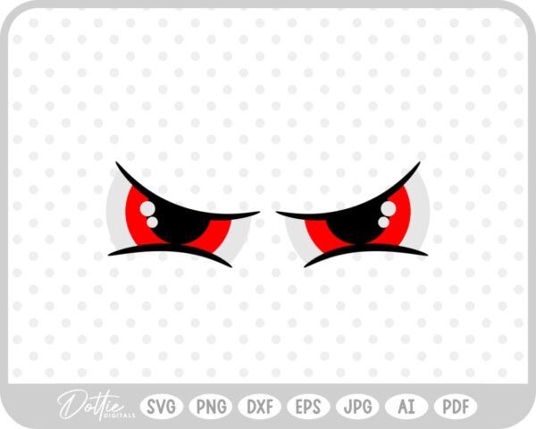 Halloween Scary Eyes  SVG PNG DXF – Cricut Silhouette Cutting File