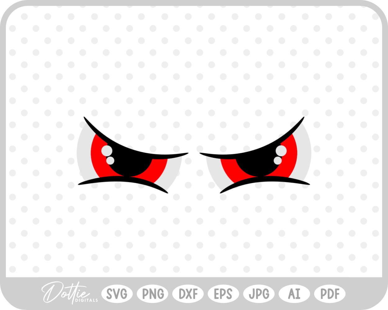 Halloween Scary Eyes  SVG PNG DXF – Cricut Silhouette Cutting File