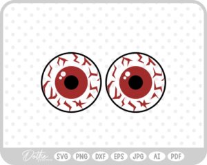 Halloween Scary Eyes  SVG PNG DXF – Cricut Silhouette Cutting File