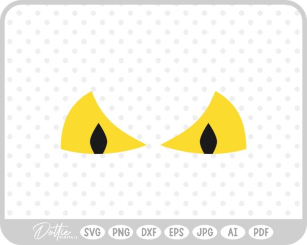 Halloween Scary Eyes  SVG PNG DXF – Cricut Silhouette Cutting File