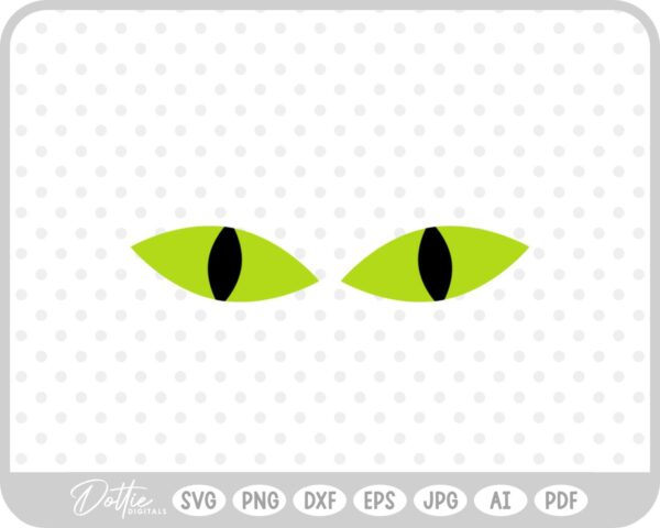 Halloween Scary Eyes  SVG PNG DXF – Cricut Silhouette Cutting File