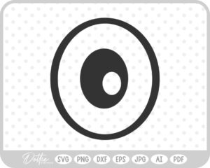 Eyeball SVG PNG DXF – Cricut Silhouette Cutting File