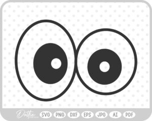Funny Odd Eyes SVG PNG DXF – Cricut Silhouette Cutting File