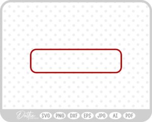 Rectangle Frame Border Shape SVG PNG DXF – Cricut Silhouette Cutting File
