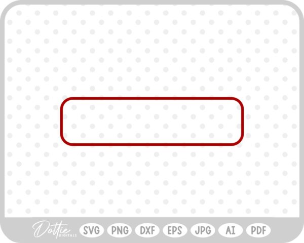 Rectangle Frame Border Shape SVG PNG DXF – Cricut Silhouette Cutting File