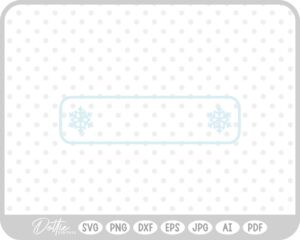 Snowflake Christmas Winter Frame Border Background SVG PNG DXF – Cricut Silhouette Cutting File