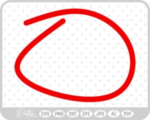 Circle Doodle SVG PNG DXF – Cricut Silhouette Cutting File