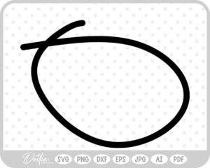 Circle Doodle SVG PNG DXF – Cricut Silhouette Cutting File