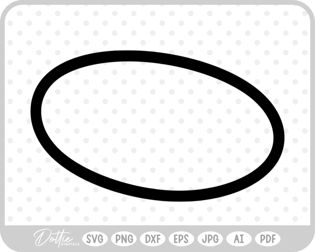 Circle Outline SVG PNG DXF – Cricut Silhouette Cutting File
