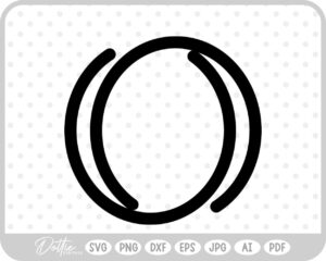 Connected Shape SVG PNG DXF – Cricut Silhouette Cutting File