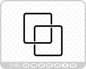 Linked Shape SVG PNG DXF – Cricut Silhouette Cutting File