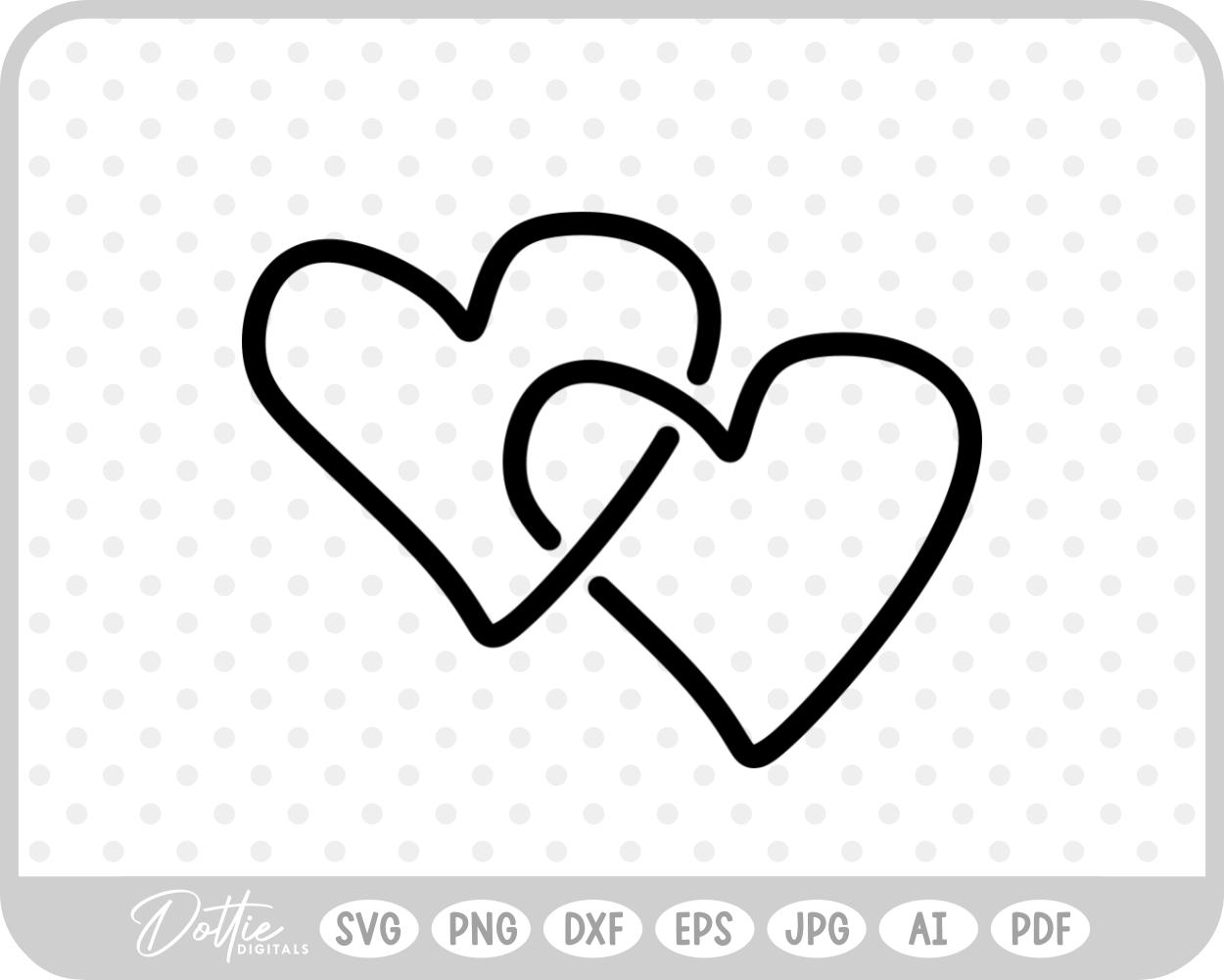 Connected Shape SVG PNG DXF – Cricut Silhouette Cutting File