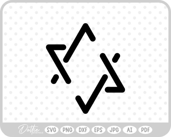 Linked Shape SVG PNG DXF – Cricut Silhouette Cutting File