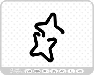 Connected Shape SVG PNG DXF – Cricut Silhouette Cutting File