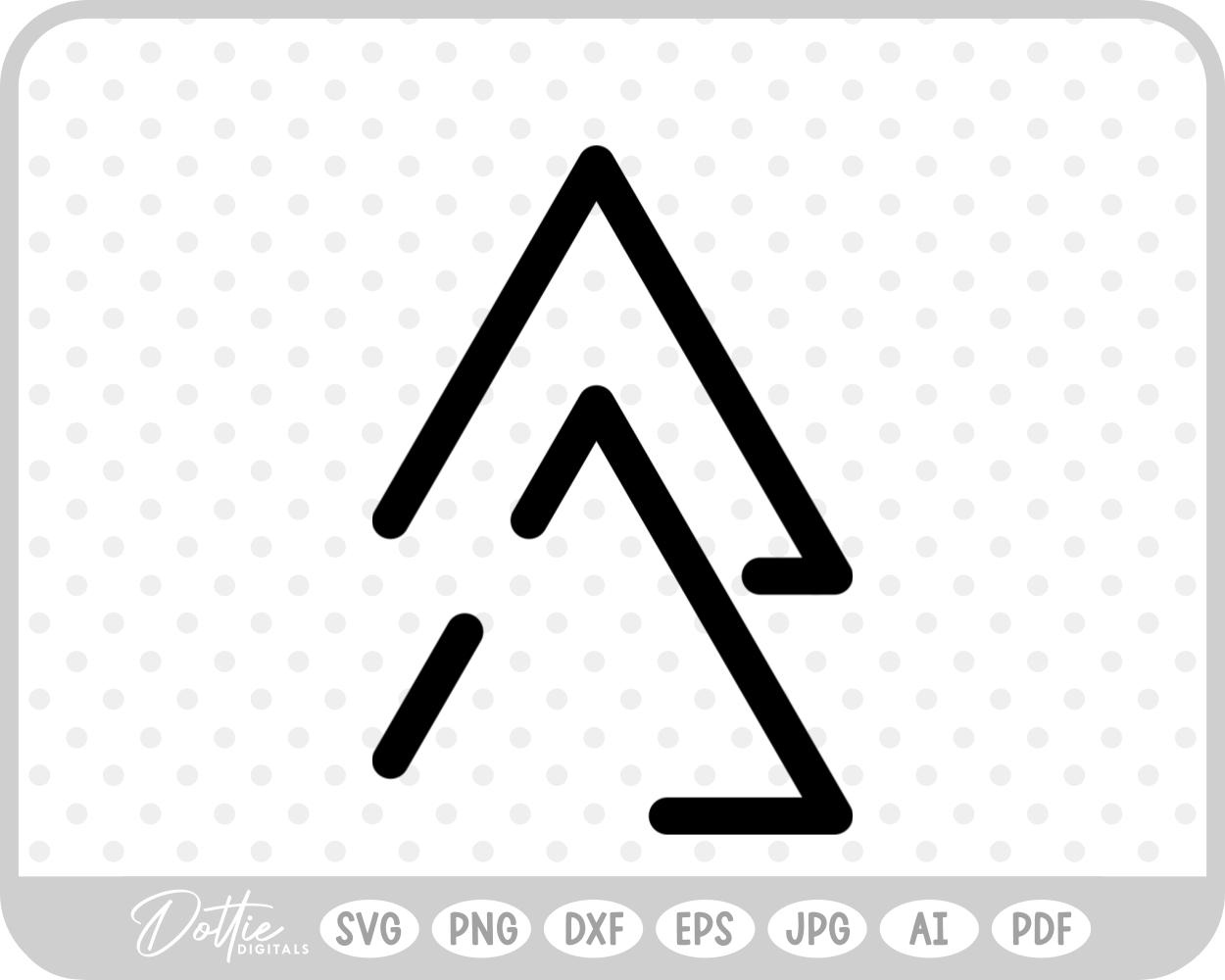 Linked Shape SVG PNG DXF – Cricut Silhouette Cutting File