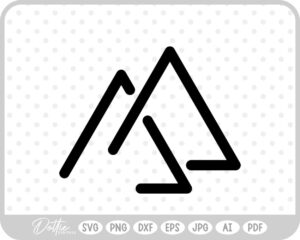 Linked Shape SVG PNG DXF – Cricut Silhouette Cutting File
