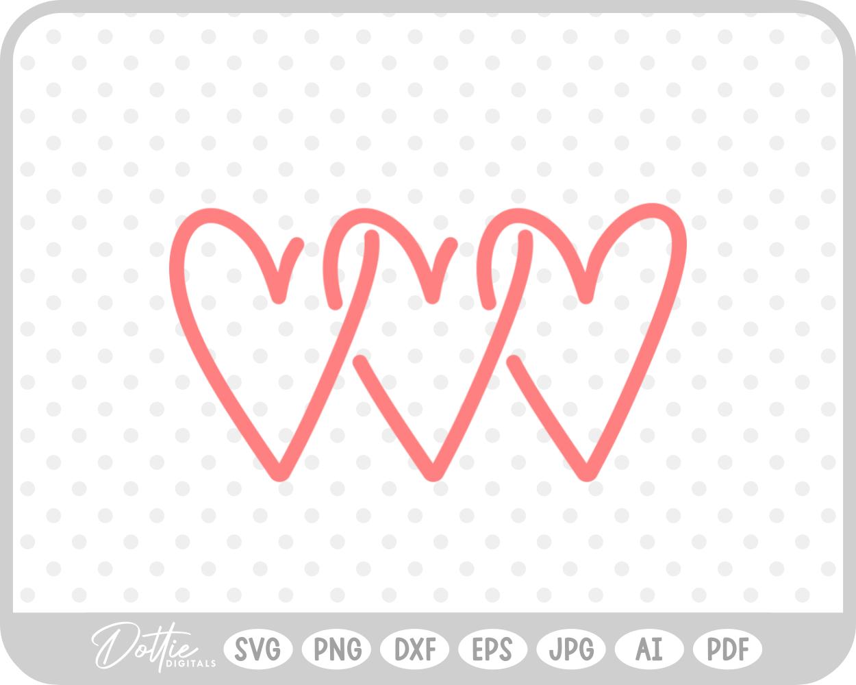 Connected Shape SVG PNG DXF – Cricut Silhouette Cutting File