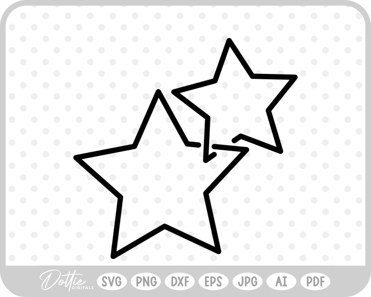 Linked Shape SVG PNG DXF – Cricut Silhouette Cutting File