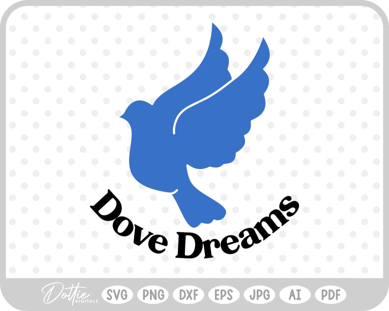 Dove Dreams SVG PNG DXF – Cricut Silhouette Cutting File