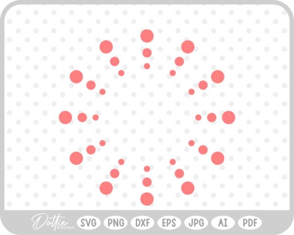 Dotted Circle Border SVG PNG DXF – Cricut Silhouette Cutting File