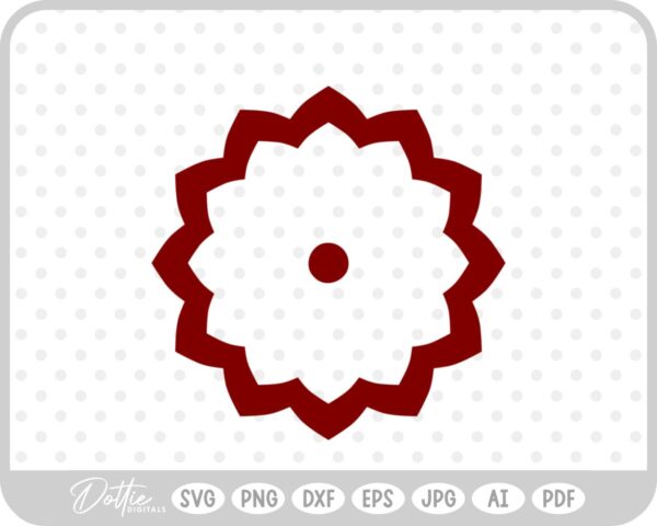 Flower SVG PNG DXF – Cricut Silhouette Cutting File