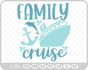 Cruise Boat SVG PNG DXF – Cricut Silhouette Cutting File