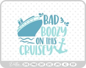 Cruise Boat SVG PNG DXF – Cricut Silhouette Cutting File
