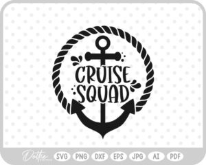 Cruise SVG PNG DXF – Cricut Silhouette Cutting File