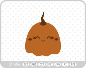 Cute Pumpkin Jack o Lantern Halloween Autumn Fall SVG PNG DXF – Cricut Silhouette Cutting File