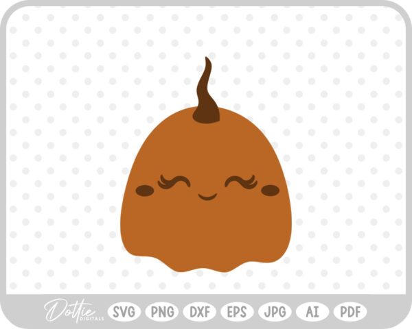 Cute Pumpkin Jack o Lantern Halloween Autumn Fall SVG PNG DXF – Cricut Silhouette Cutting File